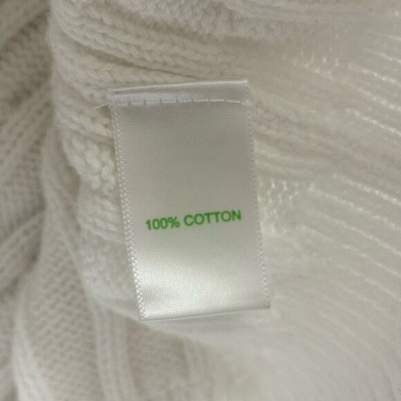 Lilly Pulitzer cable knit hooded button front cardigan white small - Picture 4 of 11